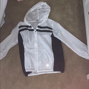 Black and white womens windbreaker